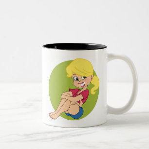 Curvy Girls n'Land Roads 11 oz Two-Tone Mugg