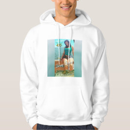 Curvy Hoodie för Stoner (hav)