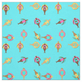 Curvy Melanin Women Friends på Swimming Bassäng Tyg