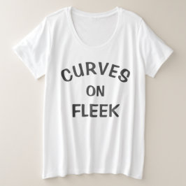 Curvy modecitationstecken t shirt