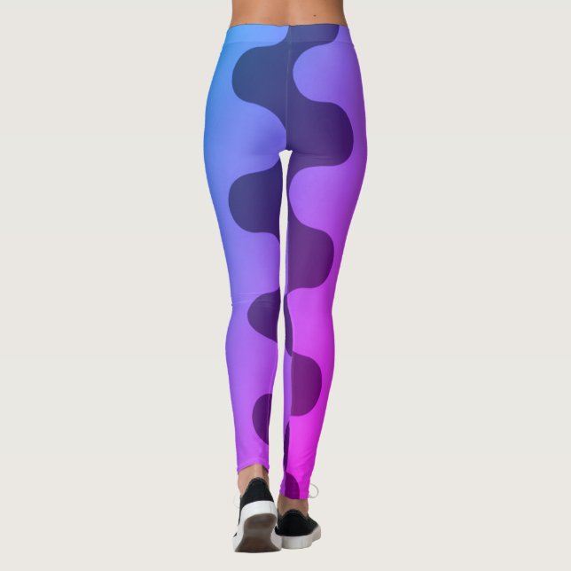 Curvy Mönster Leggings (Baksida)