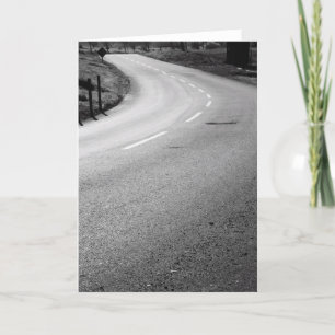 Curvy Road Greeting Card,Note Card Kort