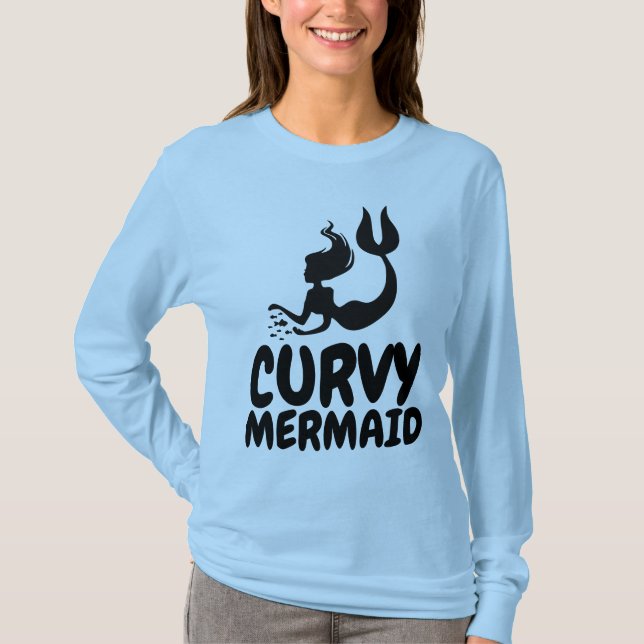 CURVY SJÖJUNGFRU Summer T-Shirts (Framsida)