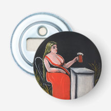 Curvy Woman med Mugg av Beer