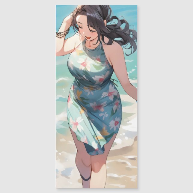 Curvy Woman på Beach (Framsida)