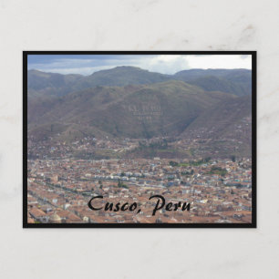cusco city peru vykort