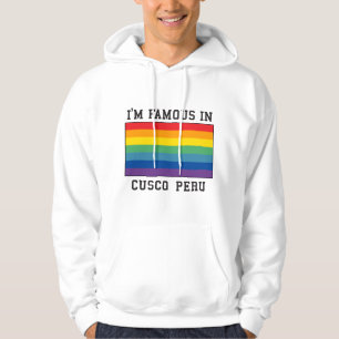 Cusco Peru flagga Hoodie