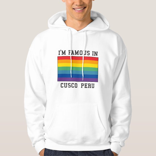 Cusco Peru flagga Hoodie (Framsida)