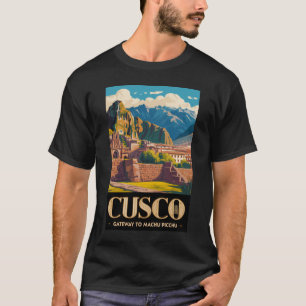 Cusco Peru Illustration Resa Konst Vintage T Shirt