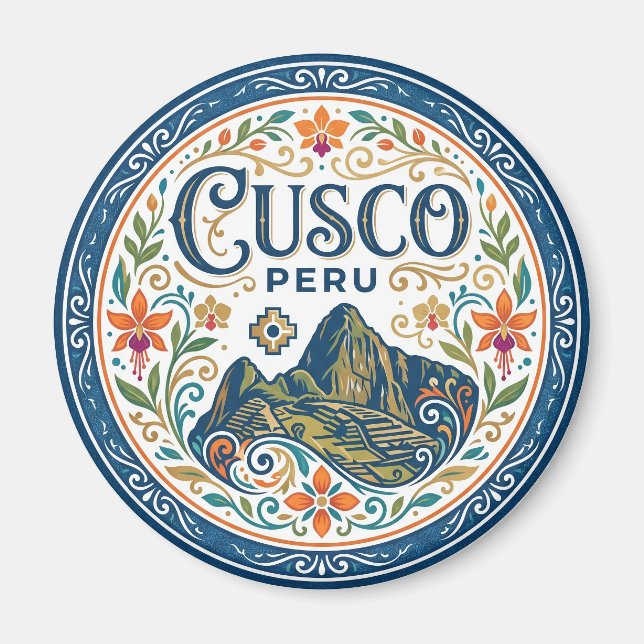 Cusco, Peru Peru Magnet (Framsidan)
