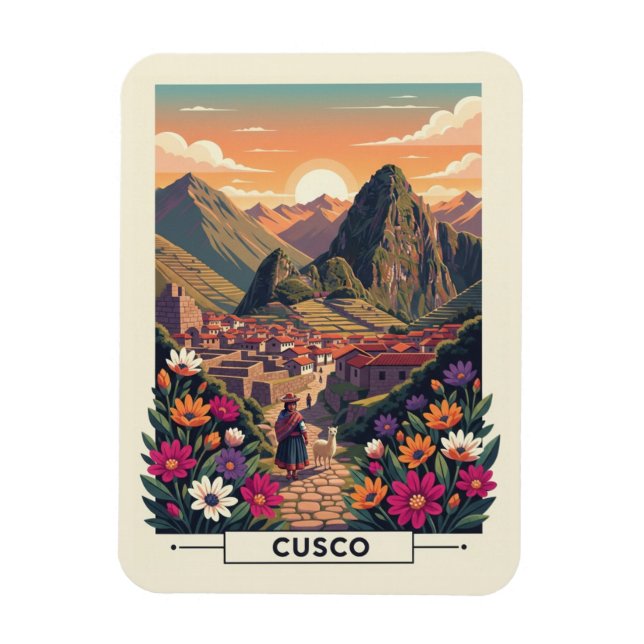 Cusco Peru Resor Magnet (Vertikal)