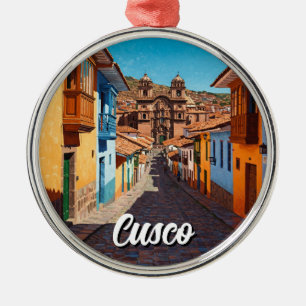 Cusco Peru Travel Julgransprydnad Metall