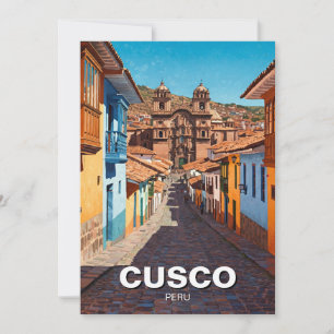 Cusco Peru Travel Julkort