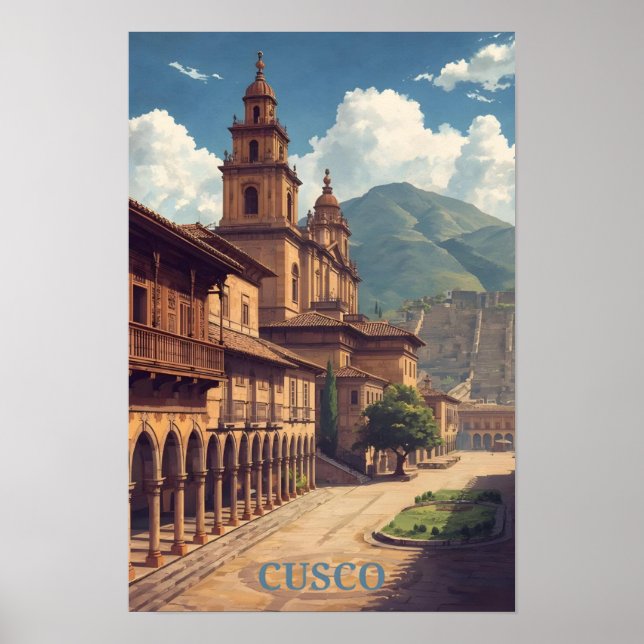 Cusco, Peru Tryck (Framsidan)