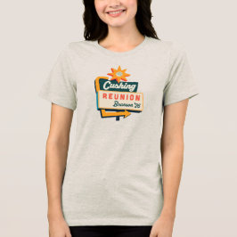 Cushing Reunion Roadside Sign - Mörk T Shirt