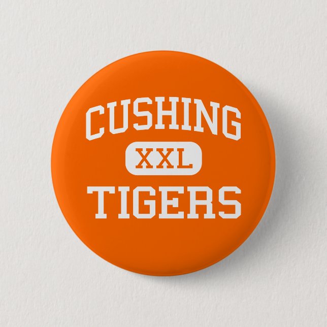 Cushing - tigrar - högstadium - Cushing Oklahoma Knapp (Framsida)