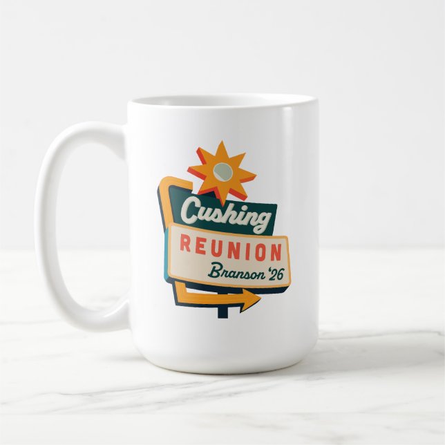 Cushing vägmärke kaffemugg (Vänster)