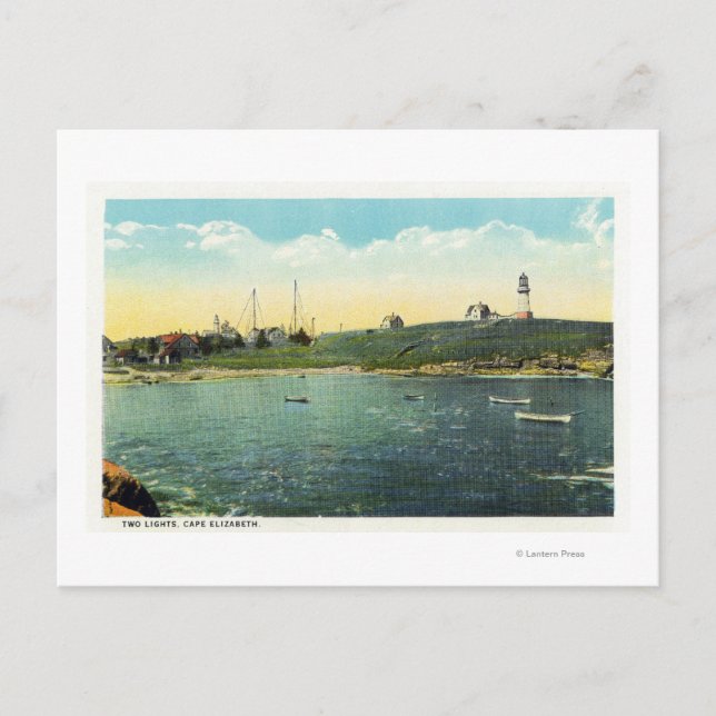 Cushing's Island View of White Head Vykort (Framsida)