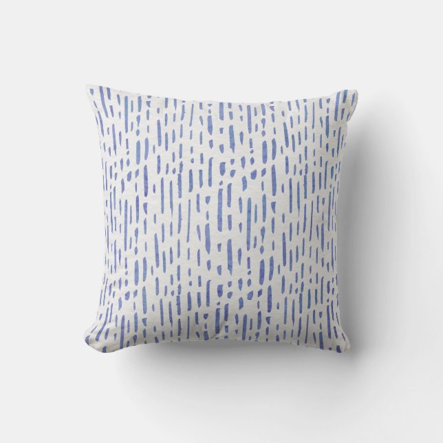 Cushion 40,6 x 40,6 cm - Blue Stripe Pattern Kudde (Framsida)