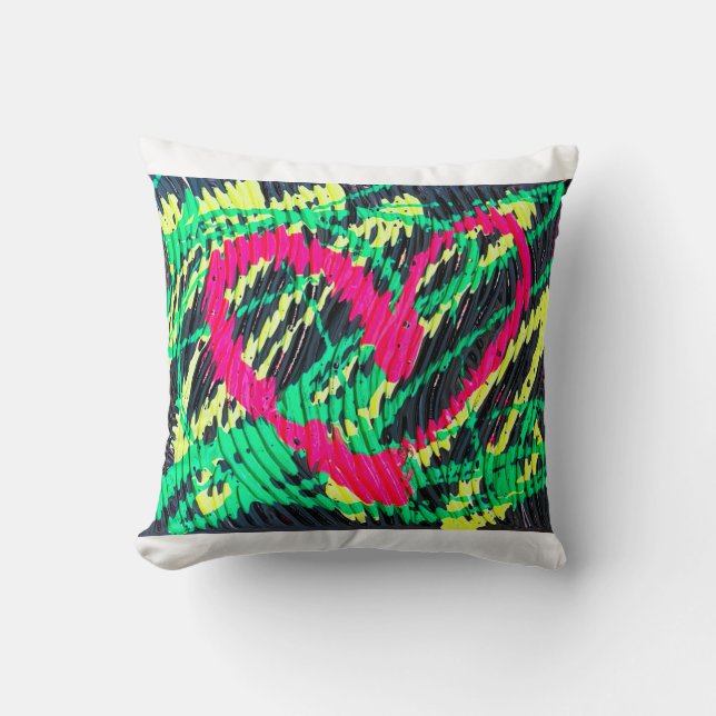 Cushion Abstrakt Art Heart Kudde (Framsida)