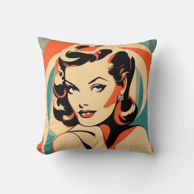 Cushion Art Deco Elegant Stil Kudde (Framsida)