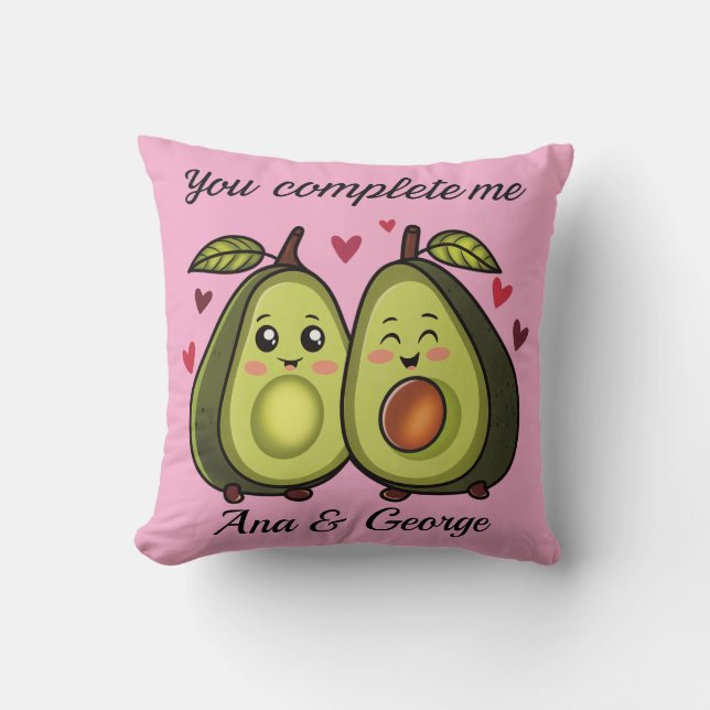 Cushion avocado love kudde (Framsida)