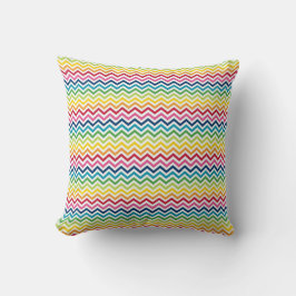 Cushion - flerfärgad Zigzag 3 Kudde