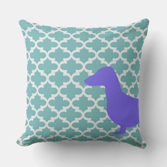 Cushion - halv- och halvdachshund kudde (Framsida)