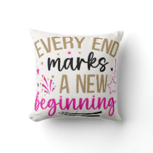 Cushion med inspirationsmeddelande