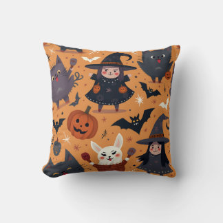 Cushion med söta tecken för Halloween Kudde