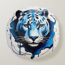 Cushion Throw Jaguar Pillow Rund Kudde