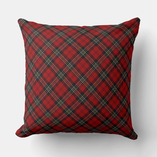 Cushions - Red Tartan Macferson Klan Kudde (Framsida)