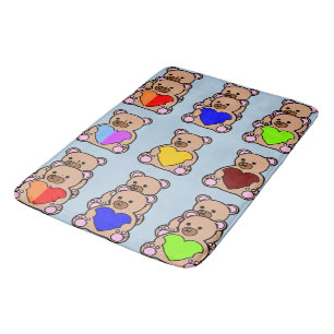 Cushiony Mjuk Lyxigt Memory Foam, Nallebjörn Badrumsmatta