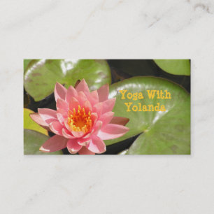 CUST.BUSS.CARD, "SALMON ROSA LOTUS BLOMMAR AND BRI VISITKORT