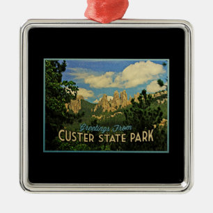 Custer delstatspark julgransprydnad metall