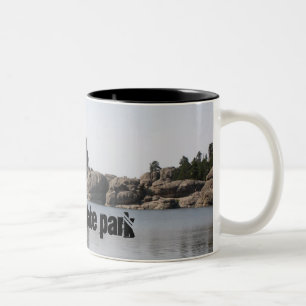 Custer delstatsparkmugg Två-Tonad mugg