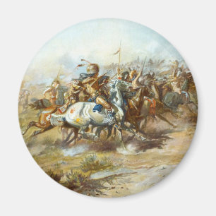 Custer Fight av Charles Marion Russell Magnet