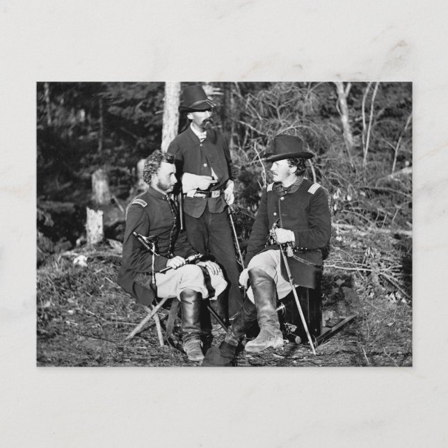 Custer & Friends, 1860 s Vykort (Framsida)