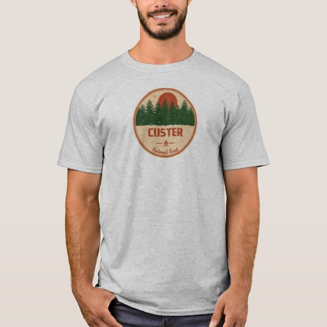 Custer National Forest T Shirt (Framsida)