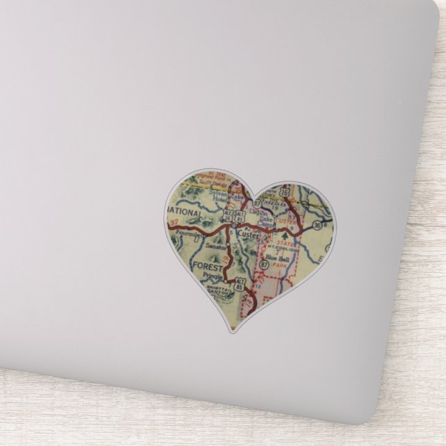 Custer SD Karta Klistermärken (Detalj)