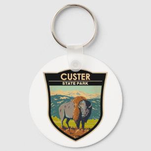 Custer State Park South Dakota American Bison Nyckelring