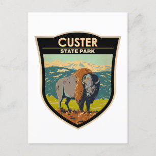 Custer State Park South Dakota American Bison Vykort
