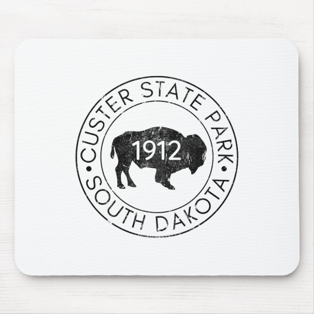 Custer State Park South Dakota Buffel Vandringsres Musmatta (Framsidan)