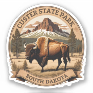 Custer State Park South Dakota Klistermärken