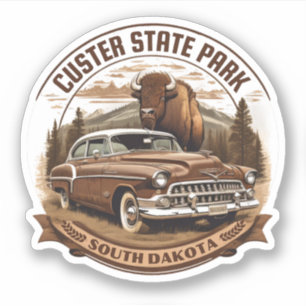 Custer State Park South Dakota Klistermärken