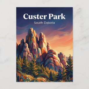 Custer State Park South Dakota Vykort