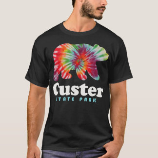 Custer State Park Tie Dye Bear South Dakota T Shirt