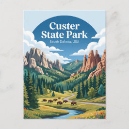 Custer State Park USA Vykort