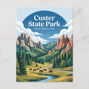 Custer State Park USA Vykort