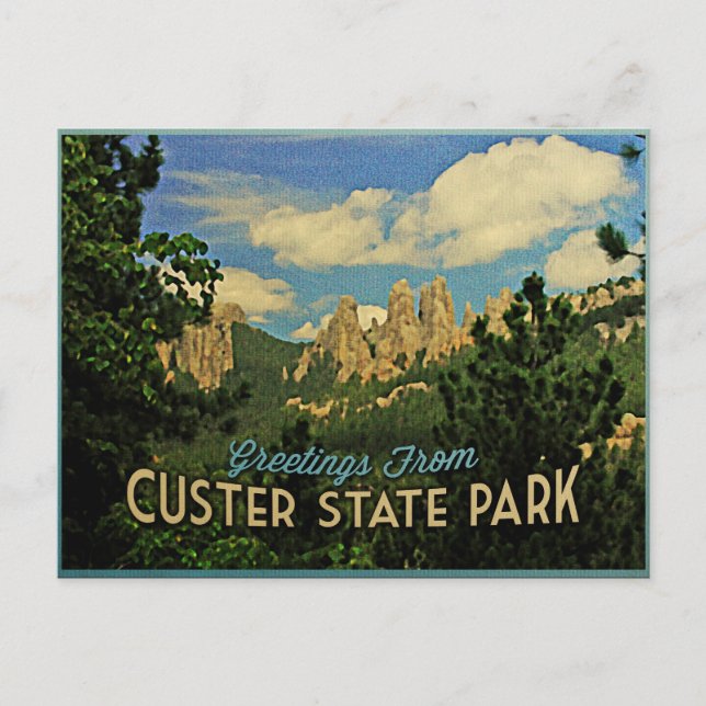 Custer State Park Vykort (Framsida)